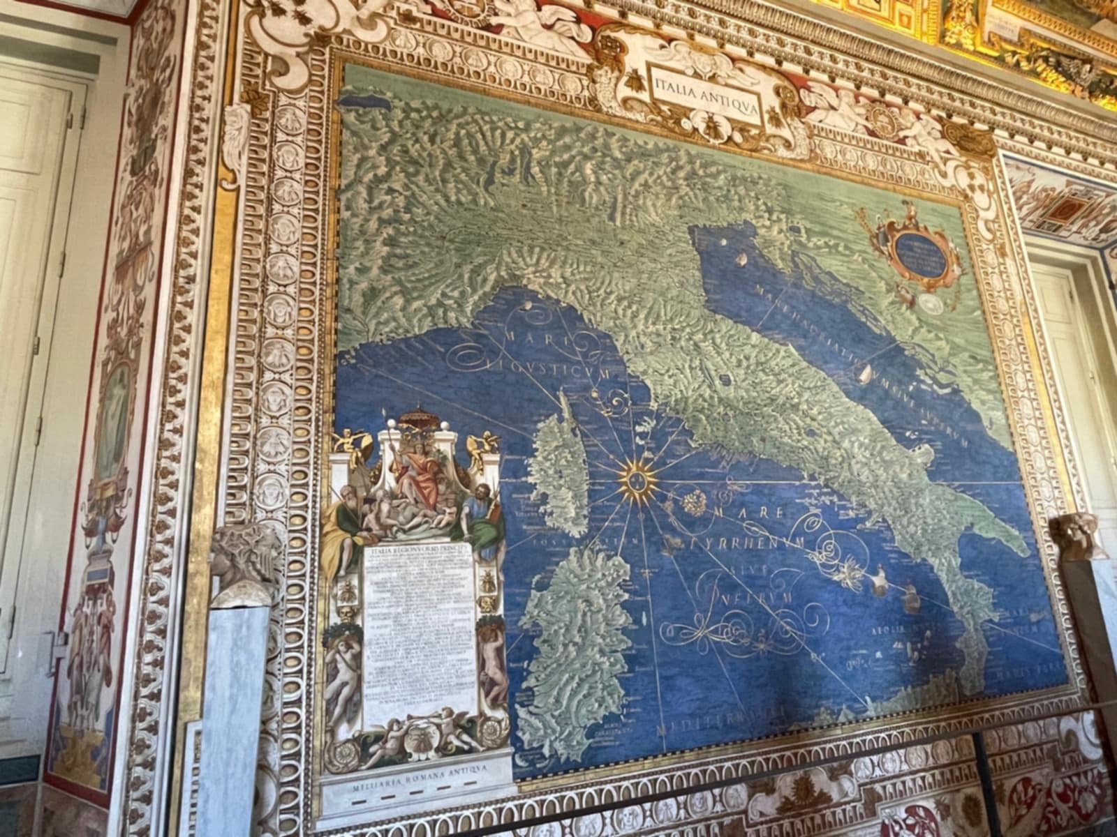Carte Italie galerie des cartes musées du Vatican