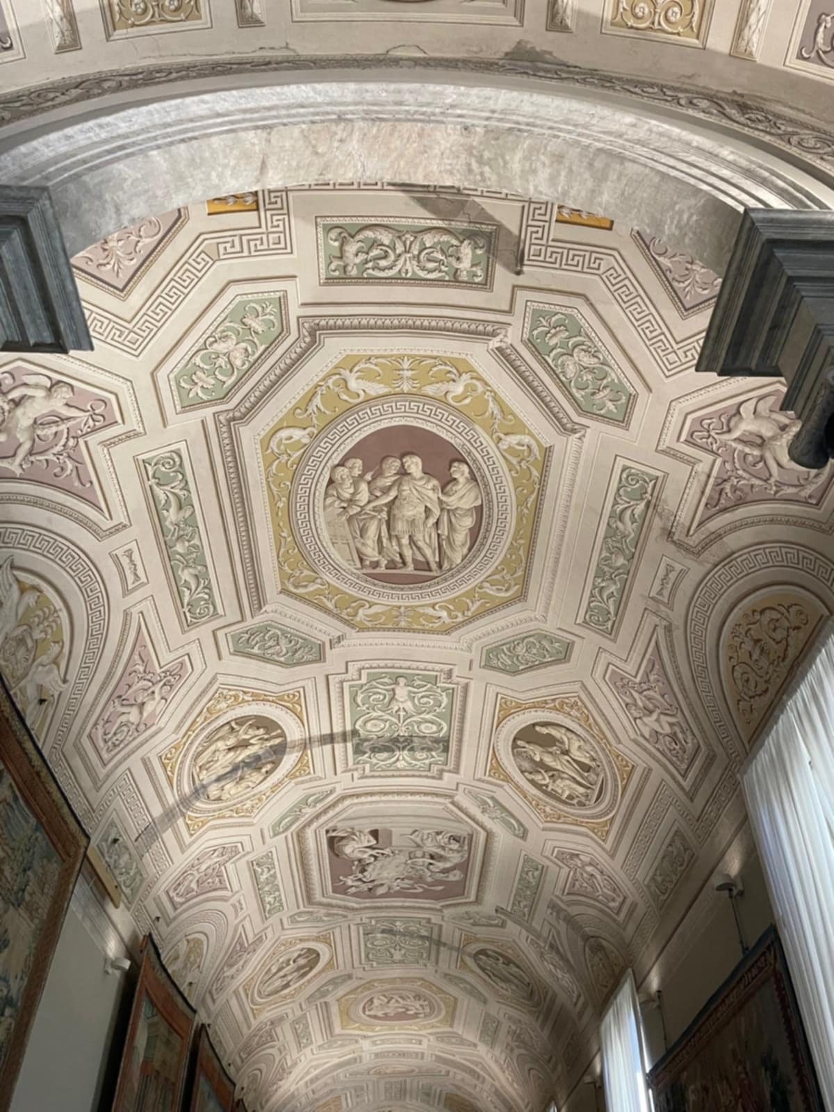 Plafond galerie des tapisseries musées du Vatican