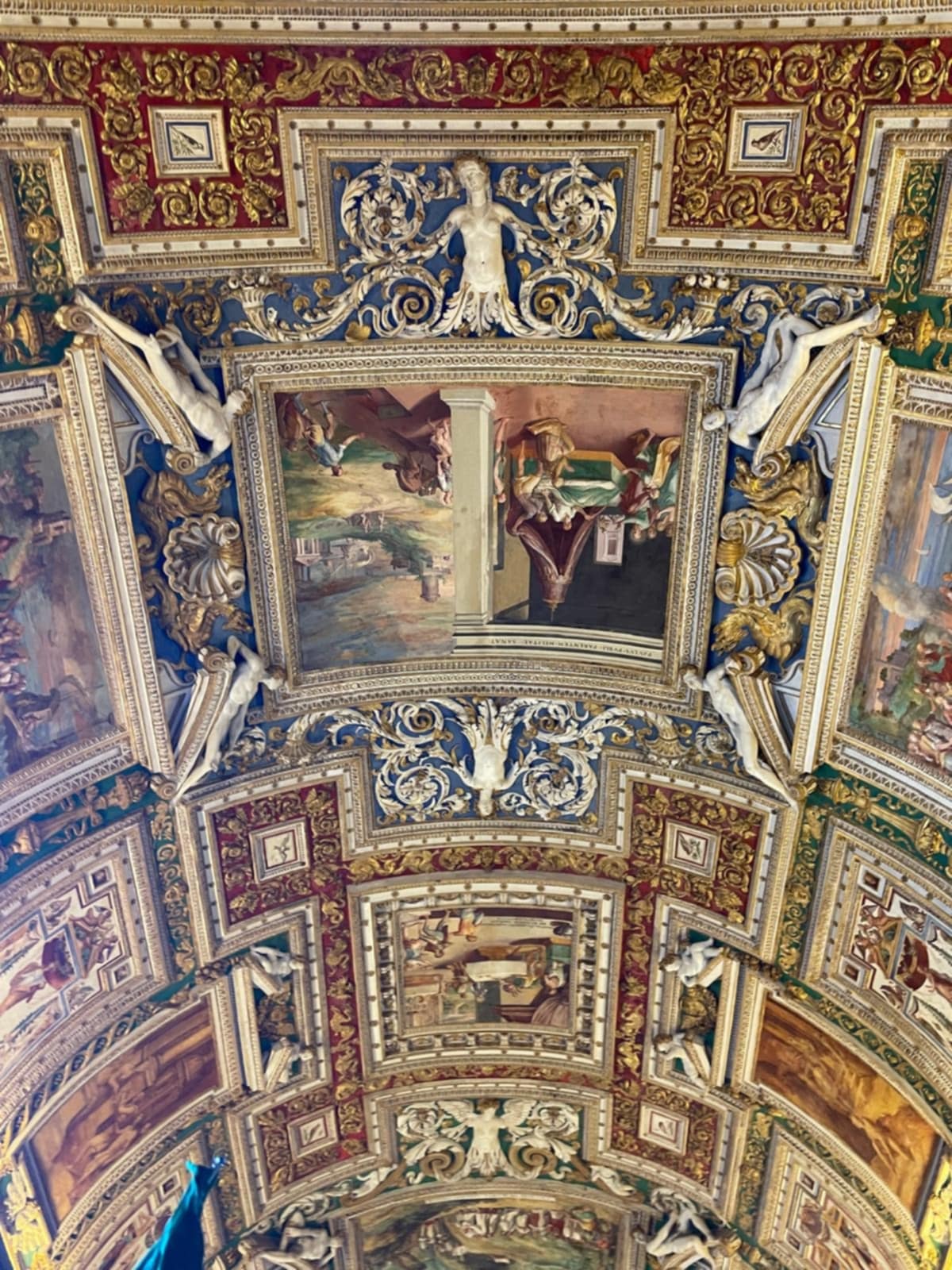 Plafond galerie des cartes musées du Vatican