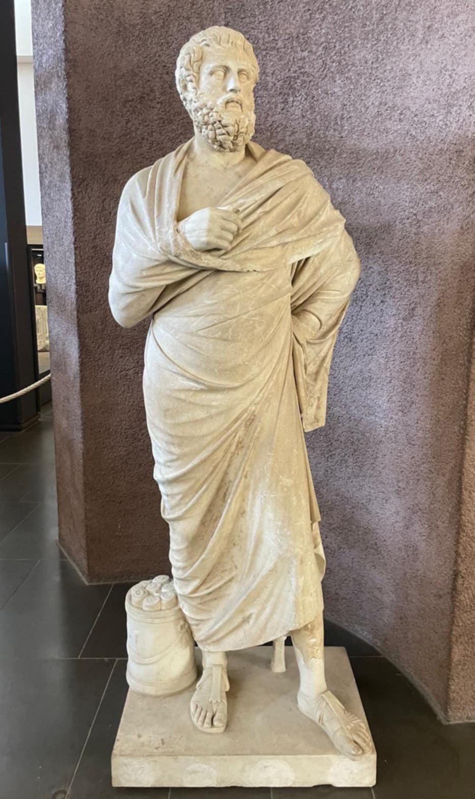 Statue de Sophocle musée Grégorien profane musées du Vatican