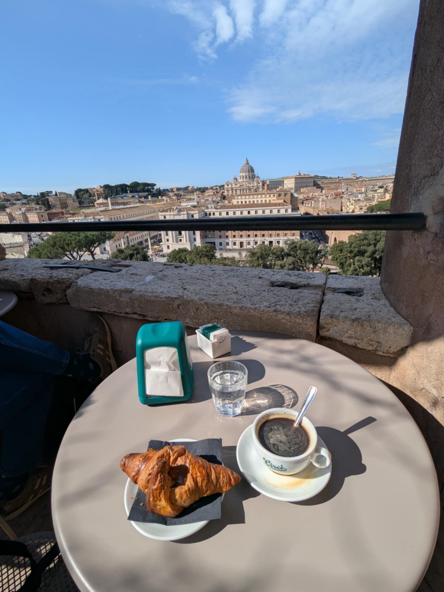 Vue depuis le café du château Saint-Ange