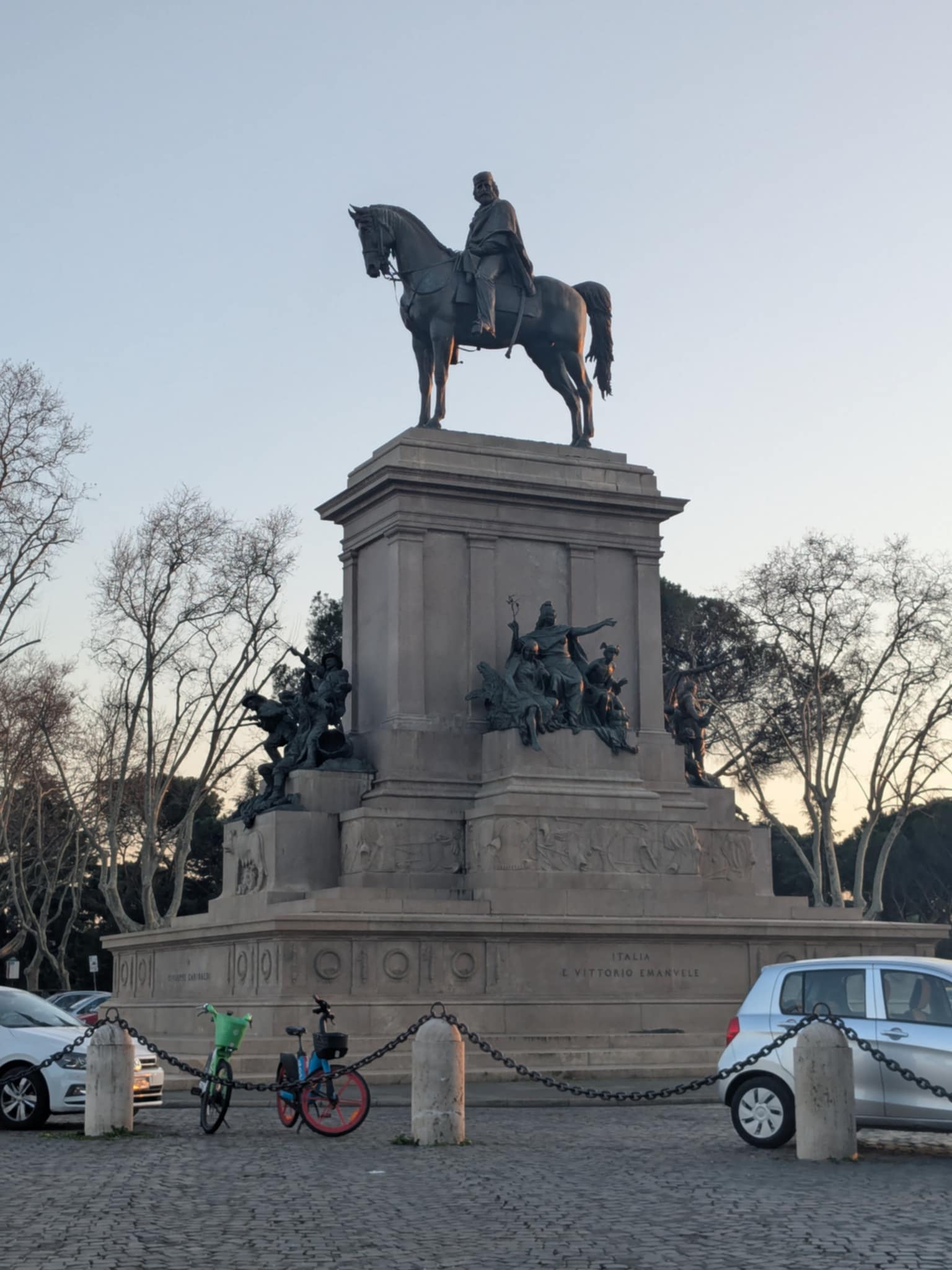 Le monument du cavalier sur le mont Janicule