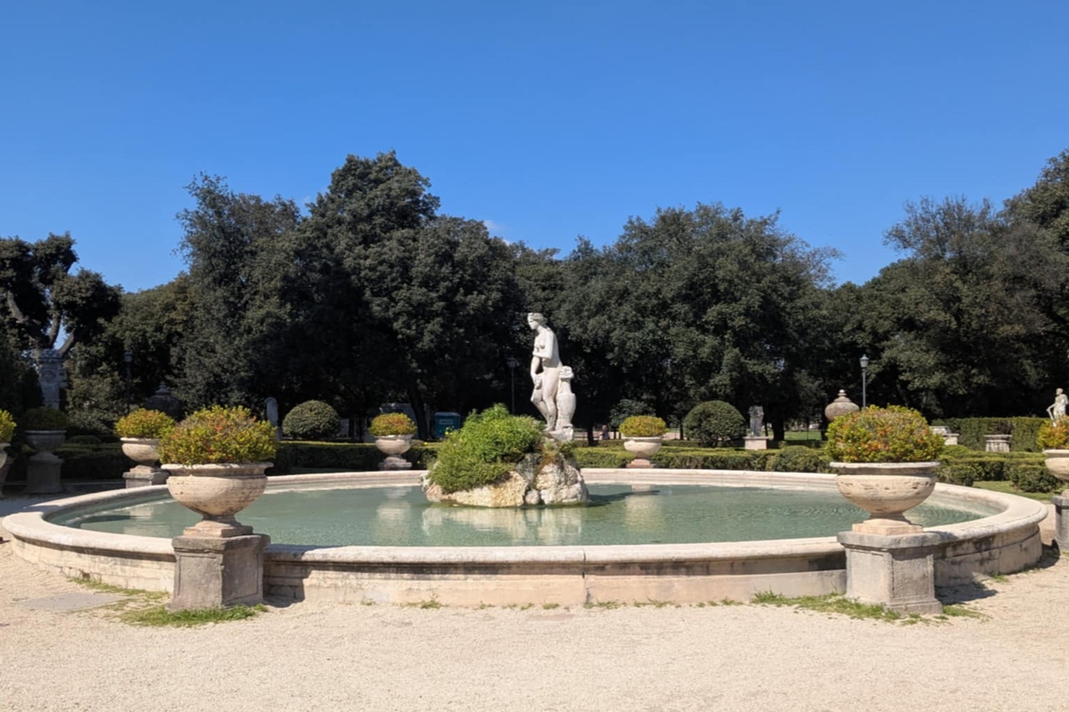 Fontaine du parc de la Villa Borghèse