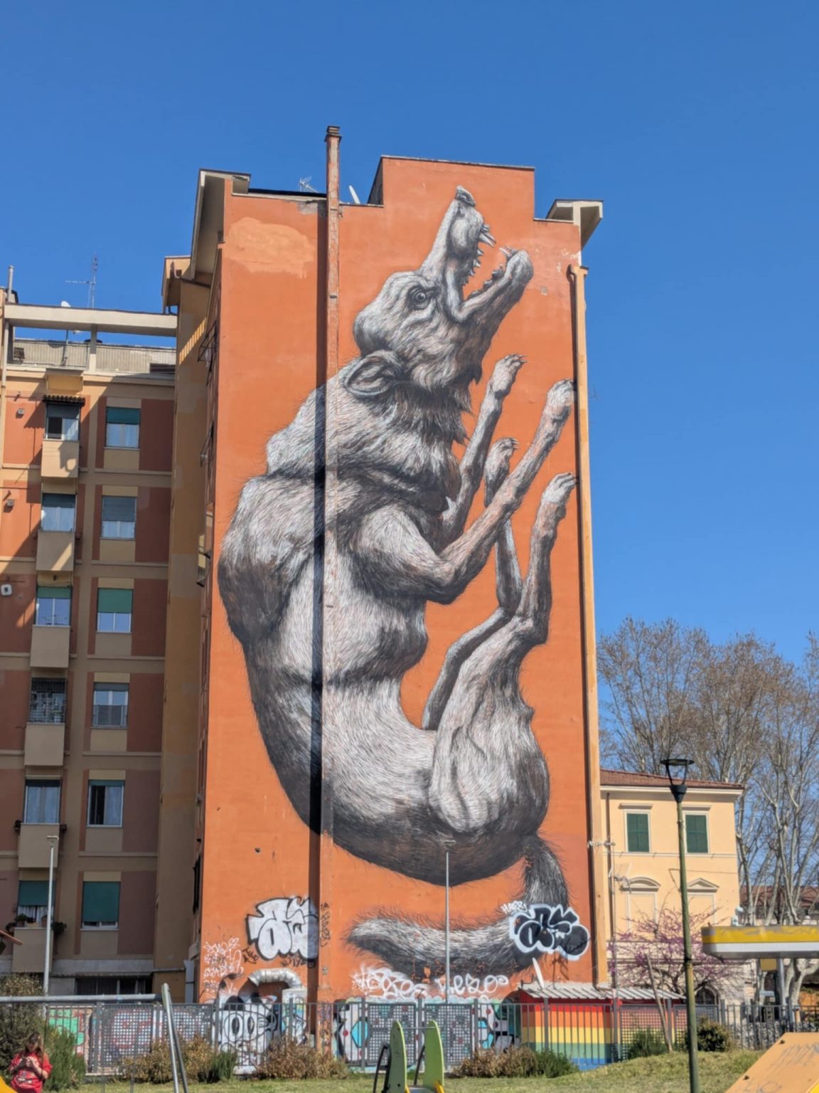 Peinture de louve à Testaccio