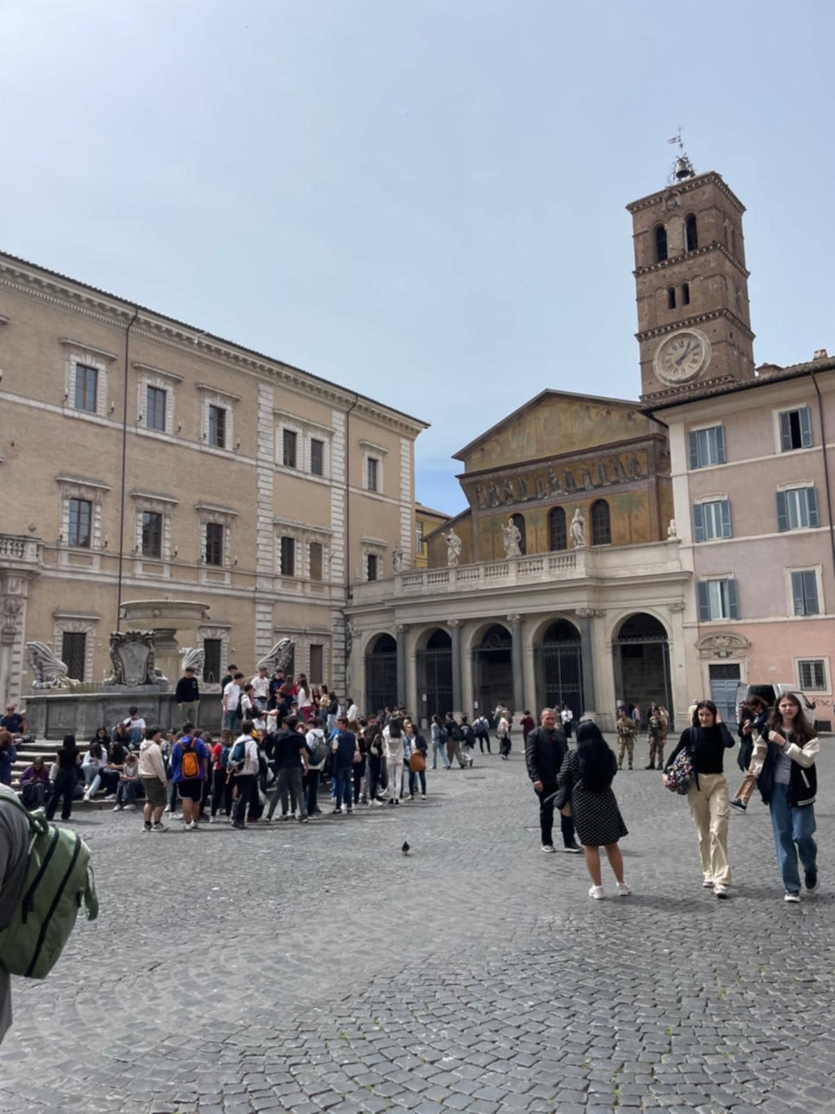 La place Sainte Marie en Trastevere