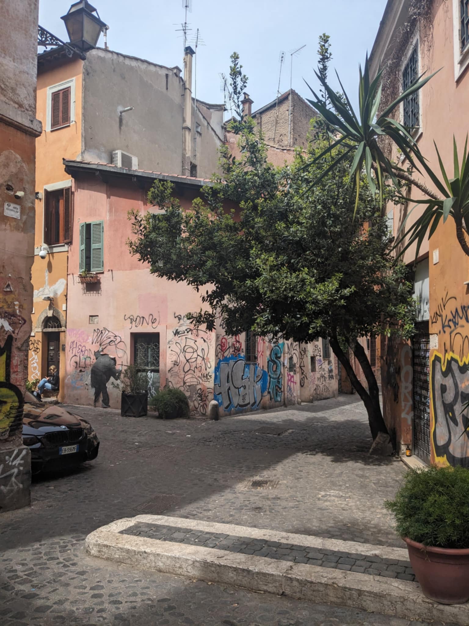 Ruelle quartier Trastevere à Rome