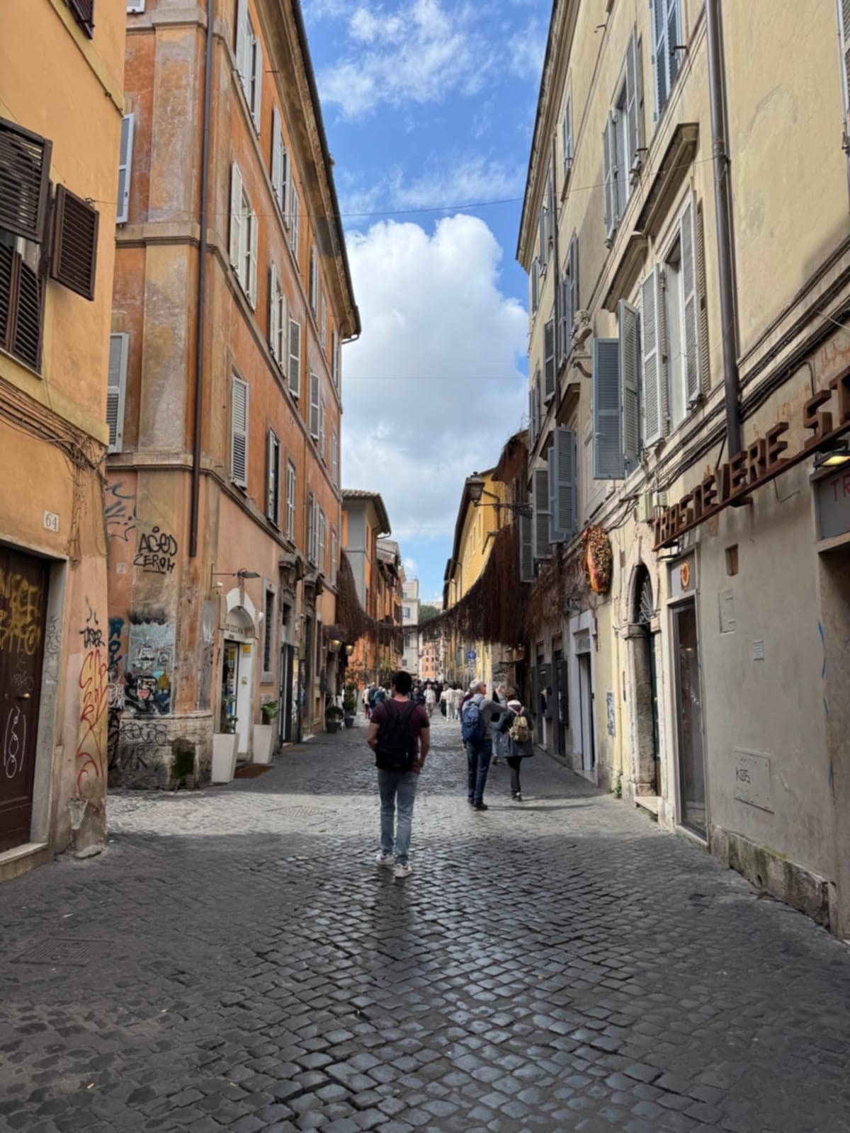 Rue de Trastevere en journée