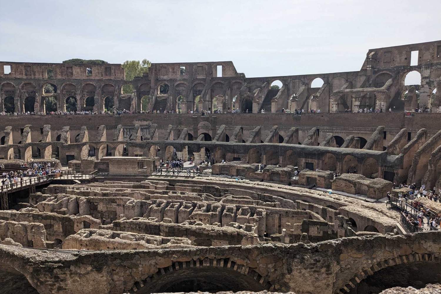 Vue de l'intérieur du Colisée
