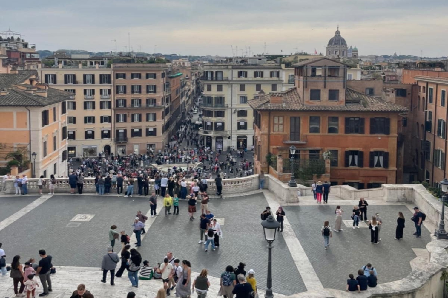Vue depuis le sommet de la place d'Espagne