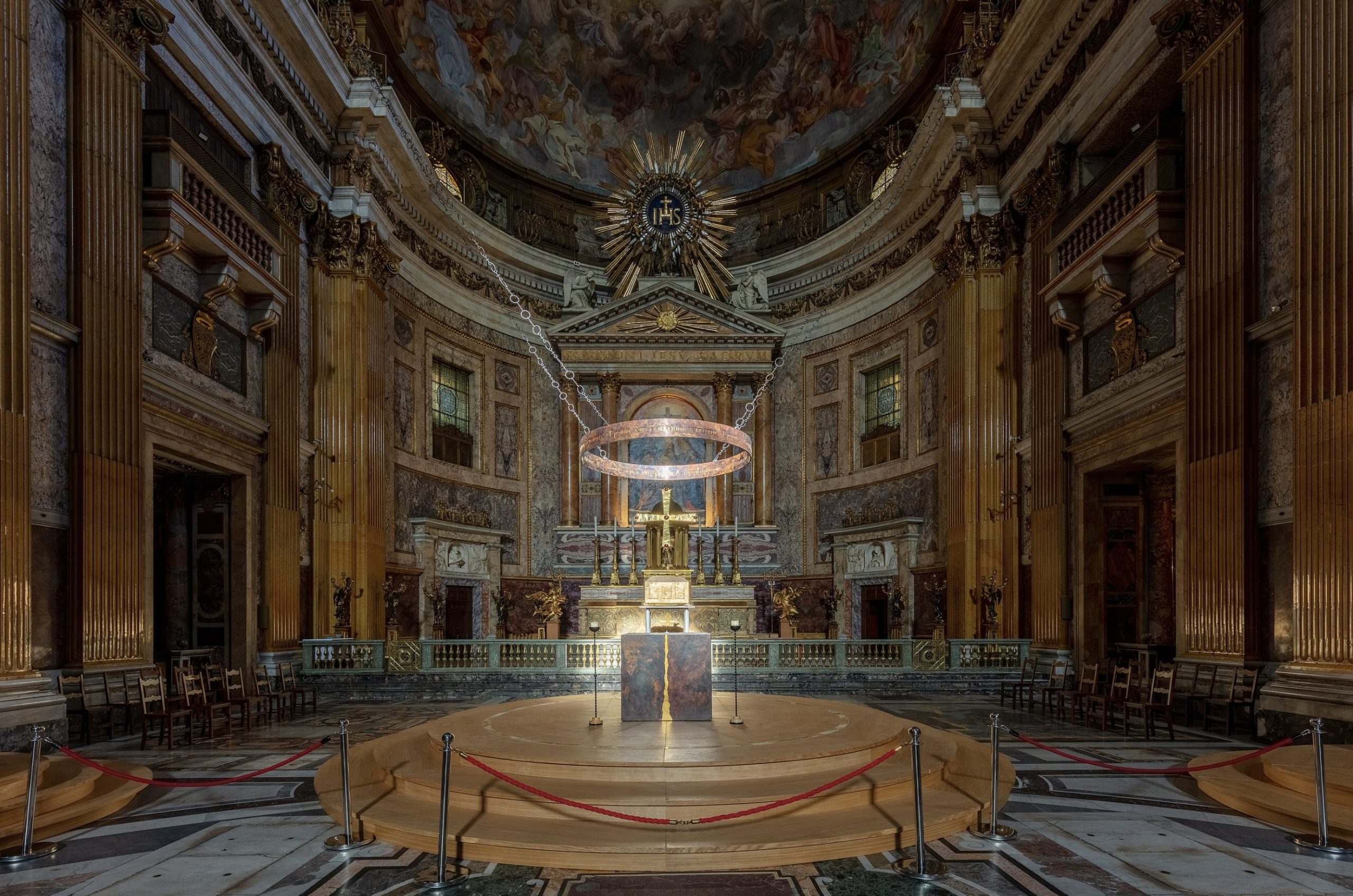 Chœur de l'église de Gesù de Rome