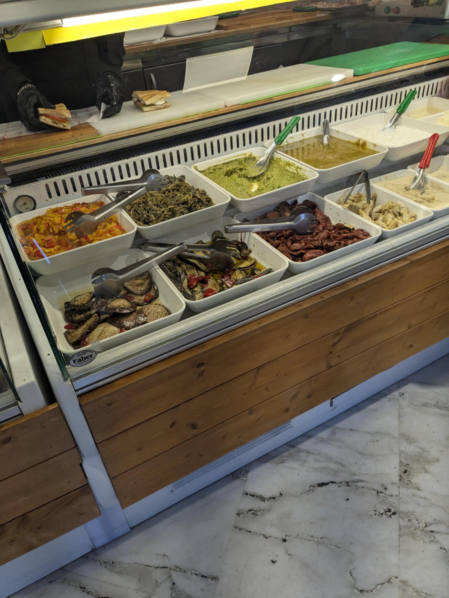 Choix de garniture au Saporizzo à Rome