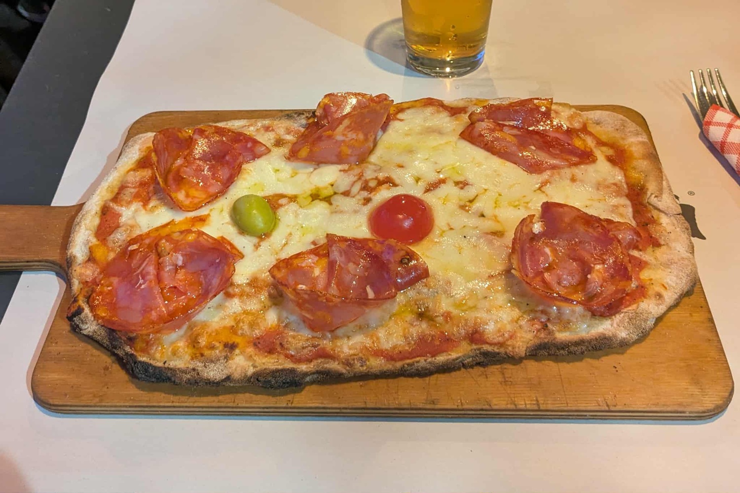 La pinsa romana au restaurant Nanarella à Trastevere