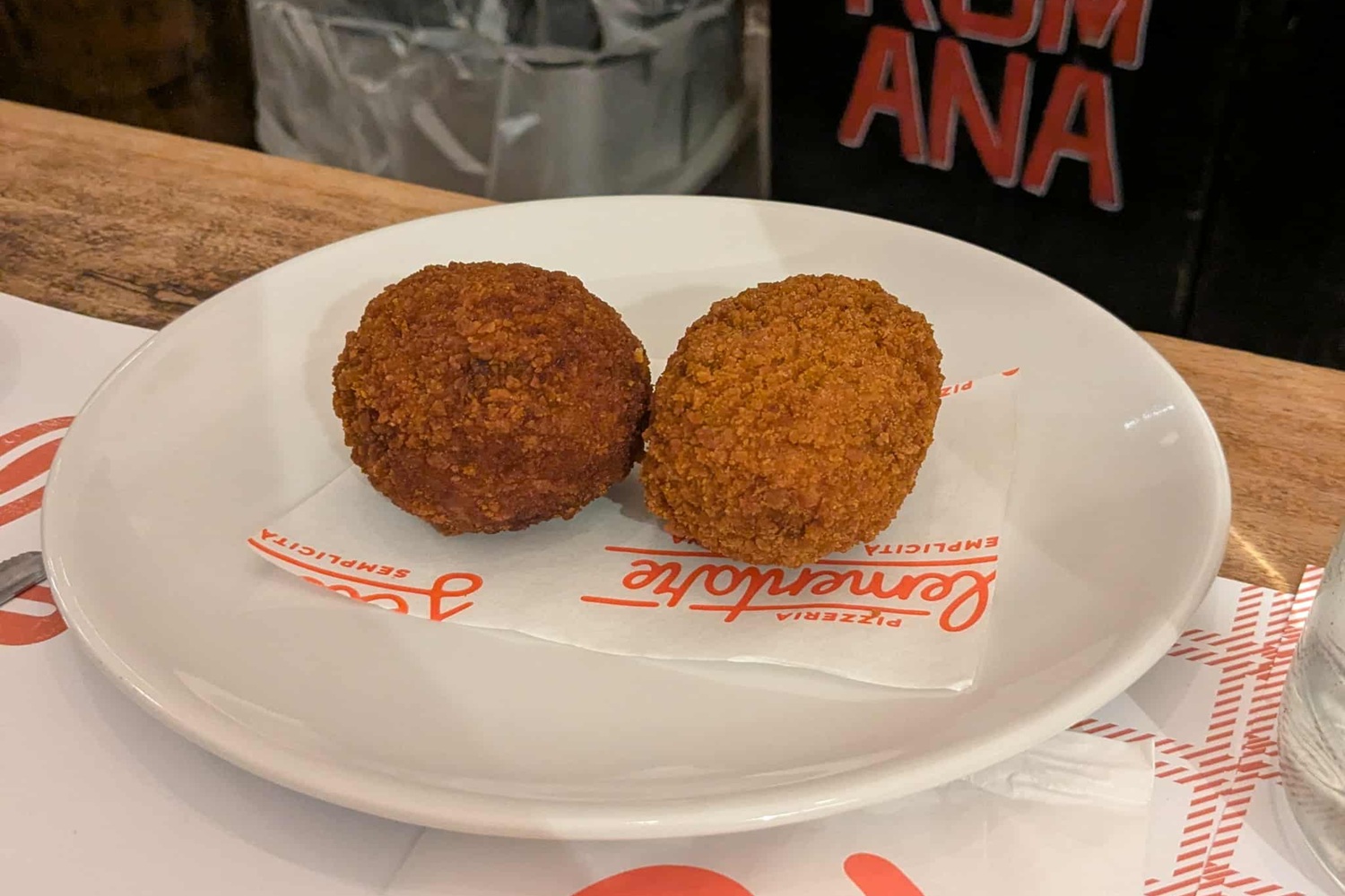 Suppli au restaurant Elementare à Trastevere