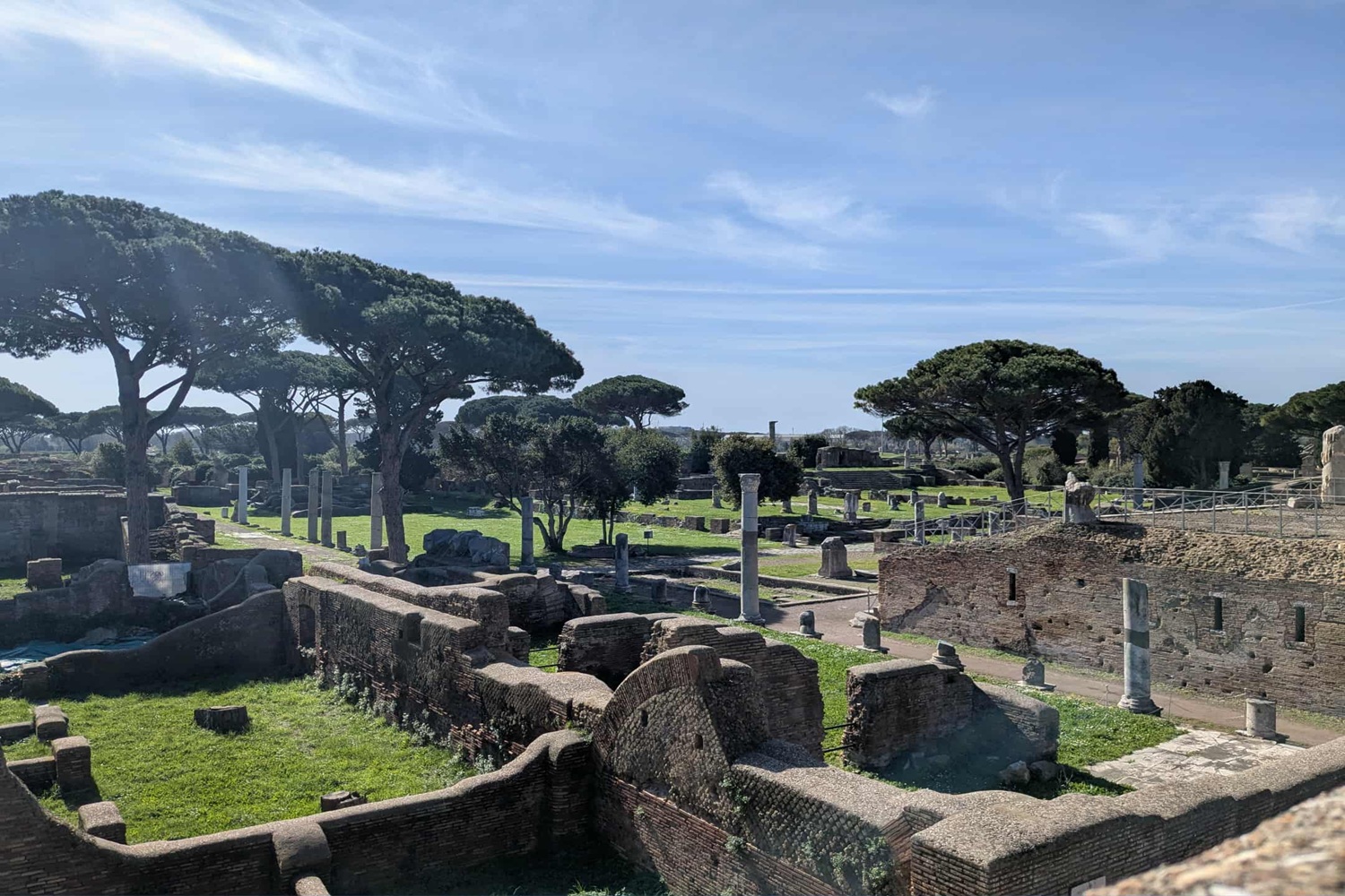 Panorama sur les vestiges d'Ostia Antica