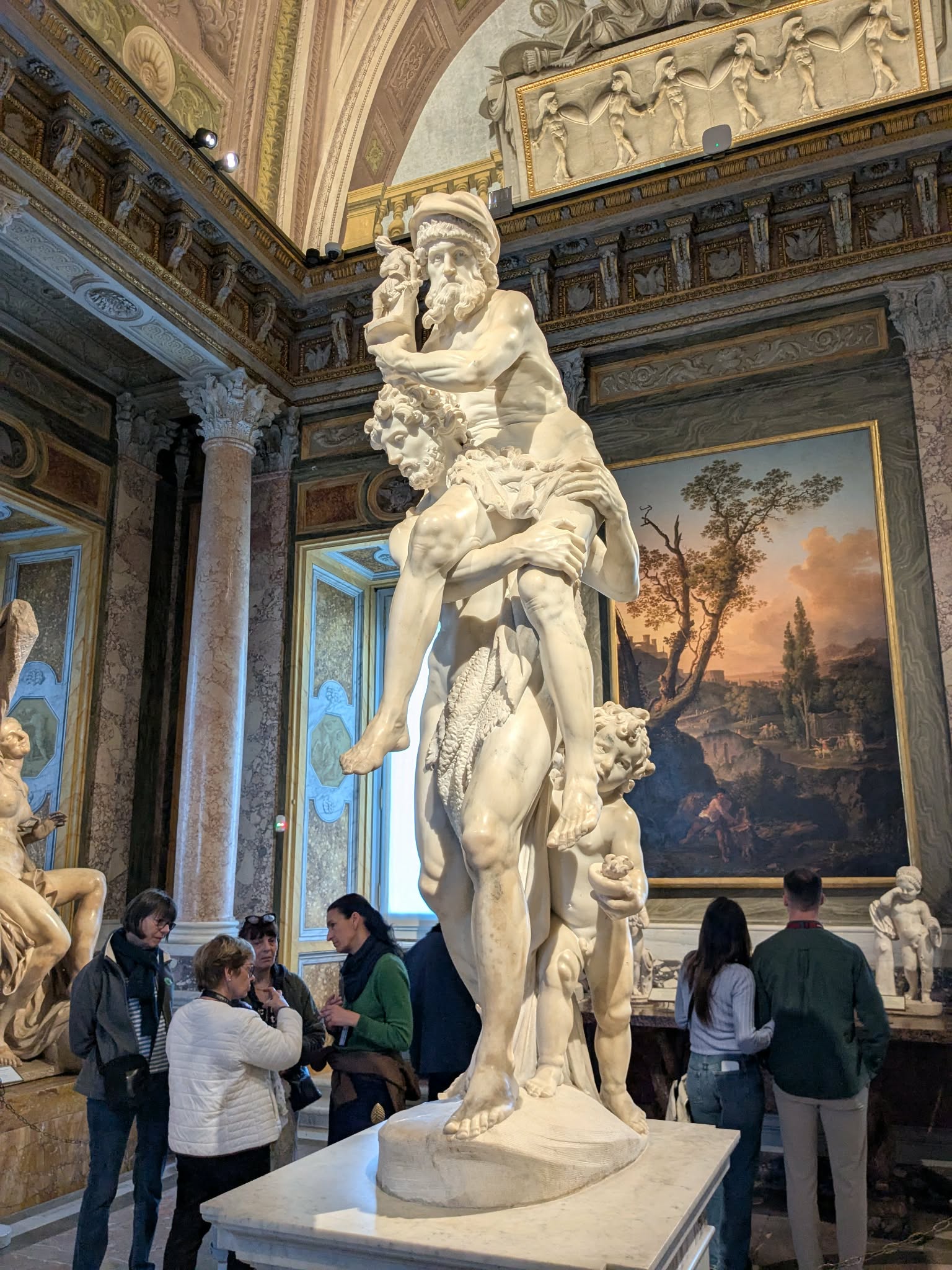 Grande statue de la Galerie Borghèse