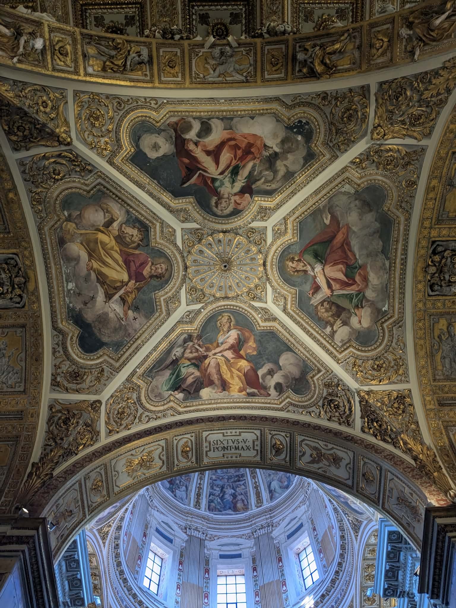 Fresque et dôme de la basilique Sainte-Marie-Majeure